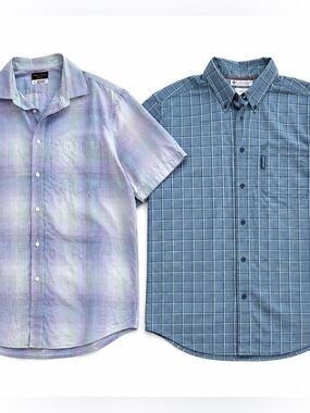 Columbia & Thomas Dean Men’s Button Down Shirt Bundle Size L Cotton Father’s Day